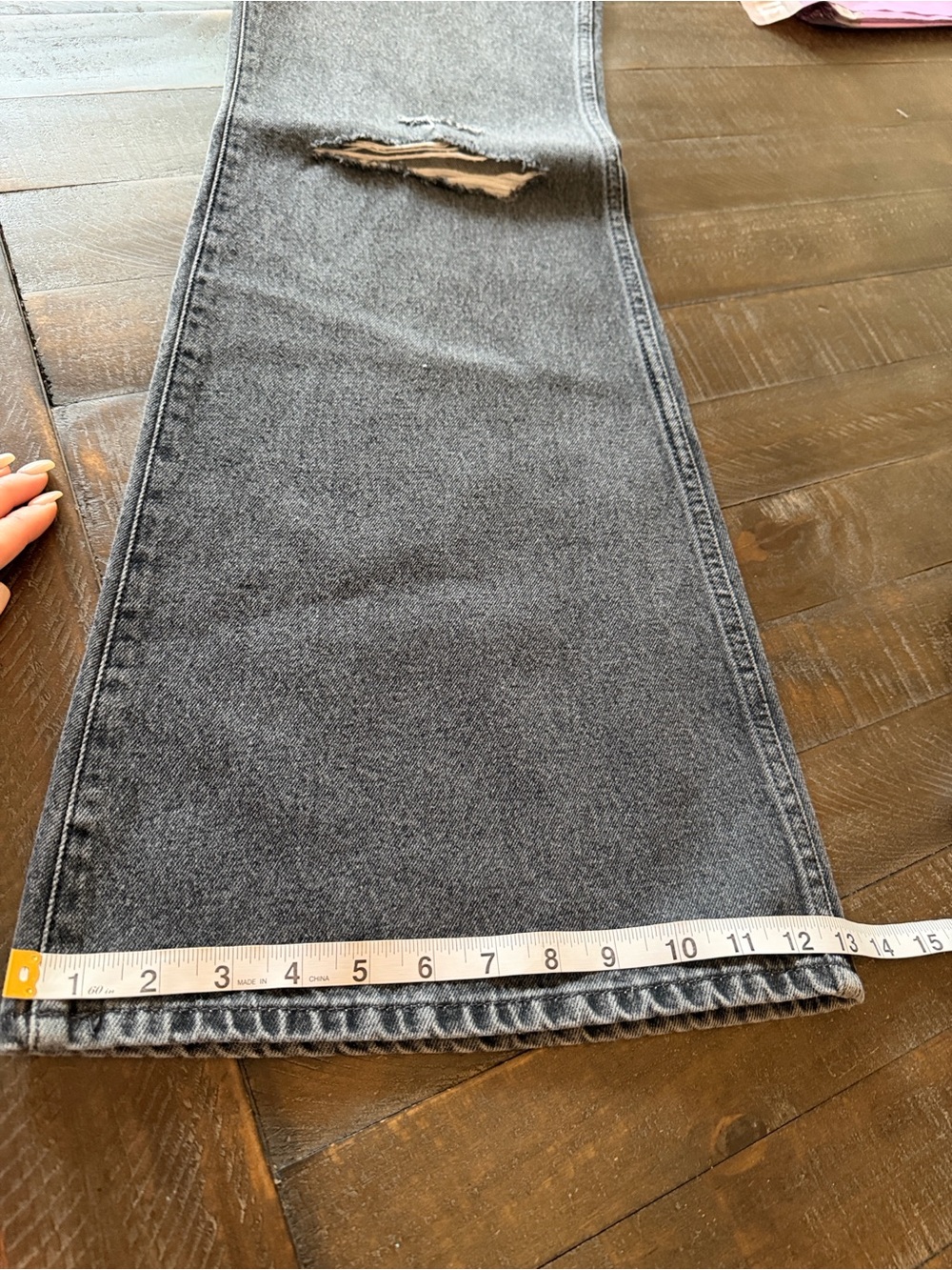 Wrangler Wanderer Black Flare Jeans with Green Back Patch 27x32 - Picture 13 of 13